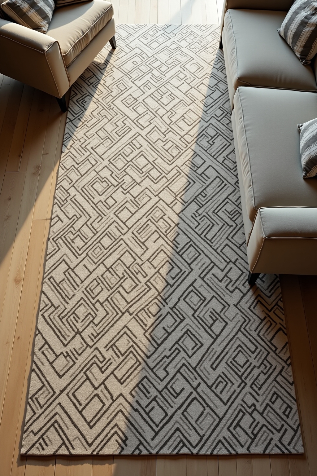 8 Läufer mit geometrischem Muster im Überblick