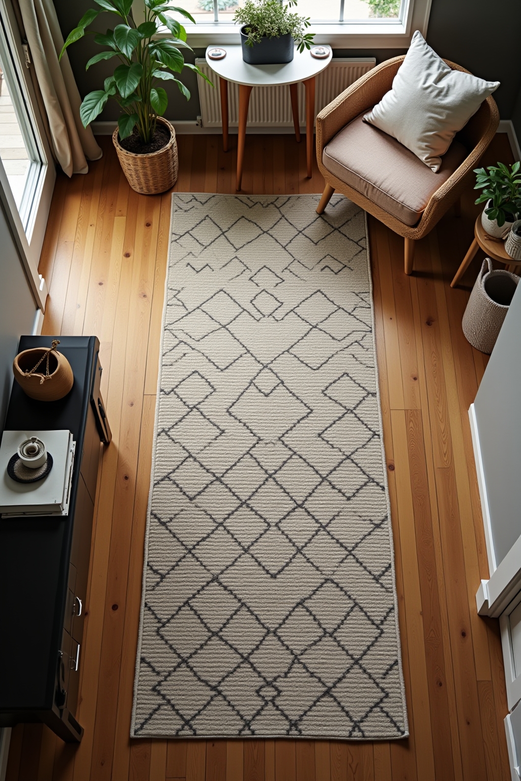 8 Läufer mit geometrischem Muster im Überblick