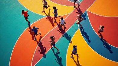 Läufer mit geometrischem Muster-Titel