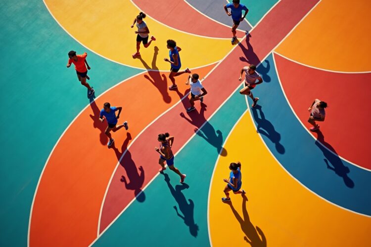 8 Läufer mit geometrischem Muster im Überblick