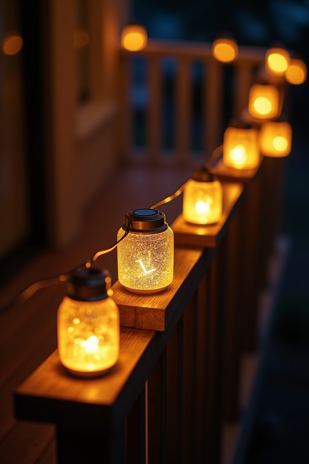 8 Lampion-Kette für den Balkon Ideen