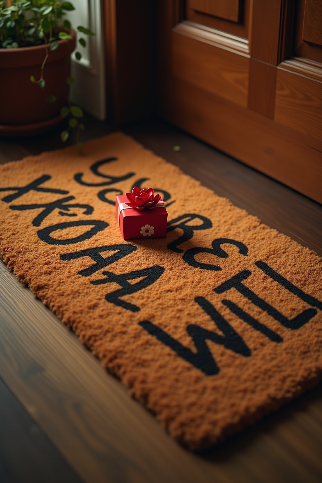 8 Lustige Fußmatte mit Willkommens-Spruch