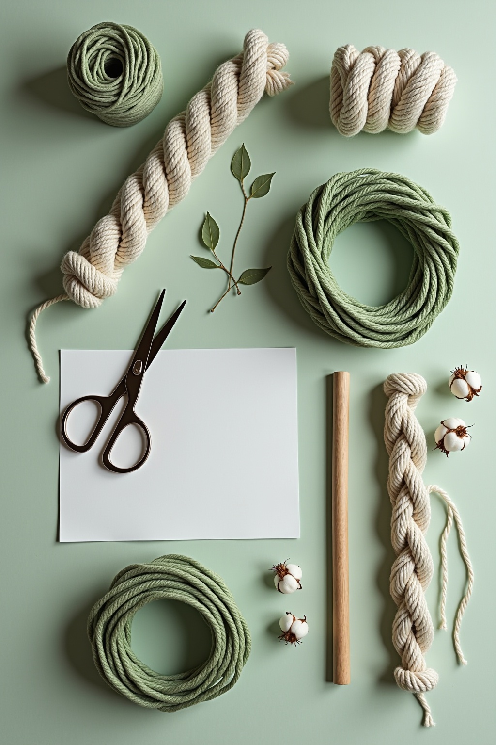 8 Makramee-Wandbehang in Salbeigrün Ideen