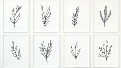 Minimalistische Strichzeichnungen (Line Art)-Titel