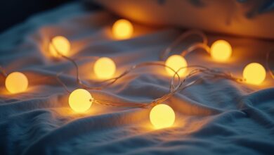 Nachtlicht mit Mond-Motiv-Titel