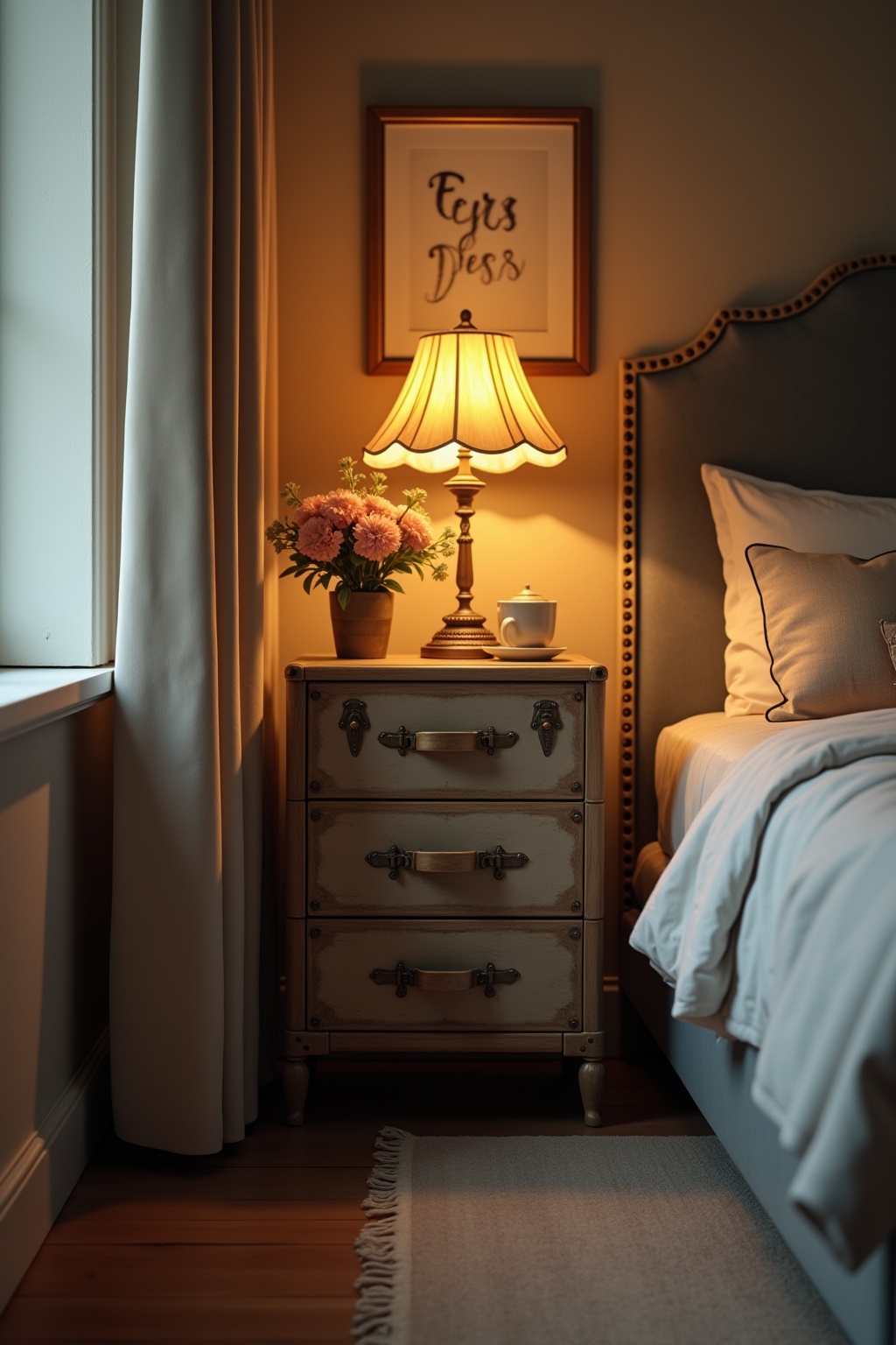 Nachttisch aus einem alten Koffer Ideen