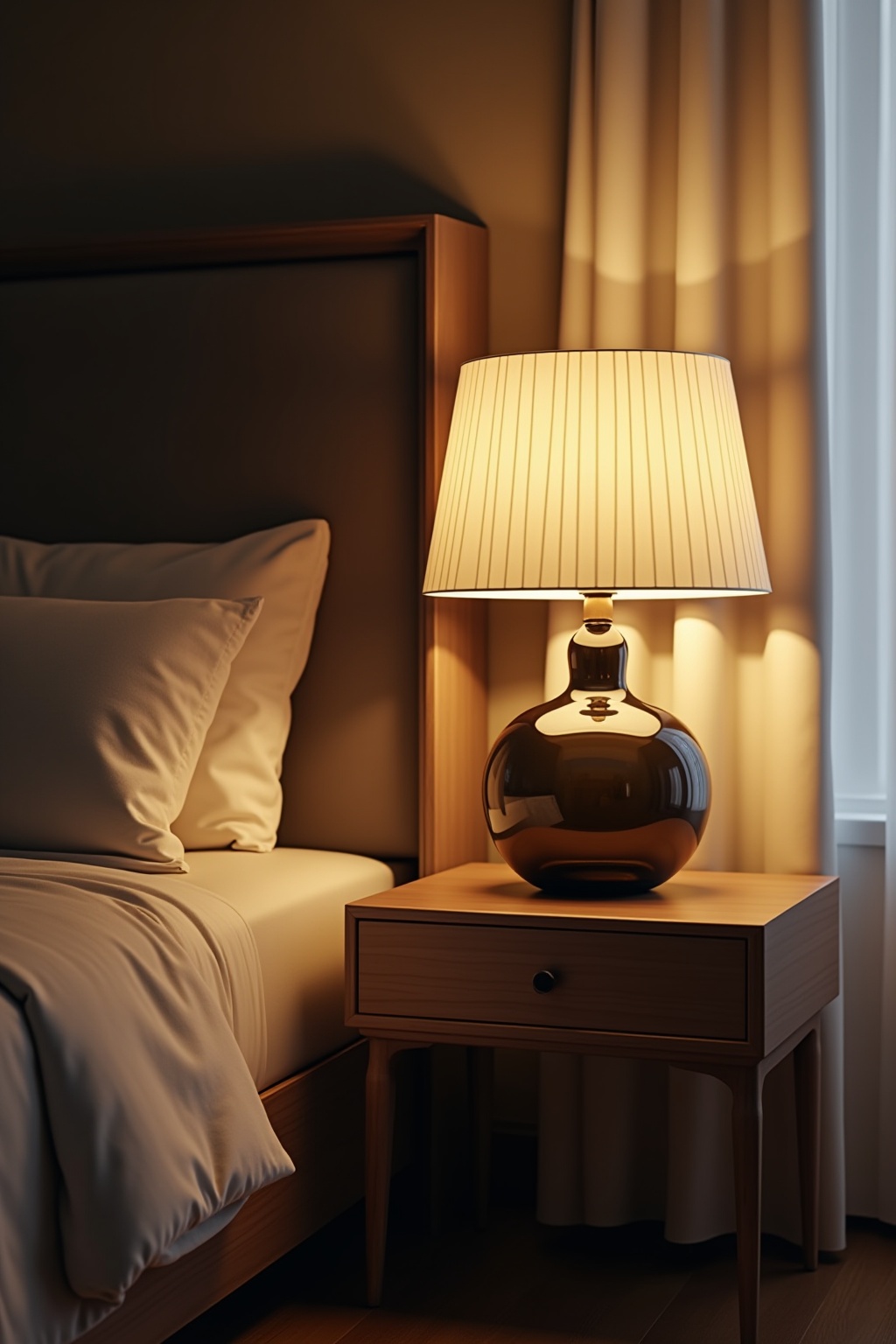 Nachttischlampen aus Rauchglas im Überblick