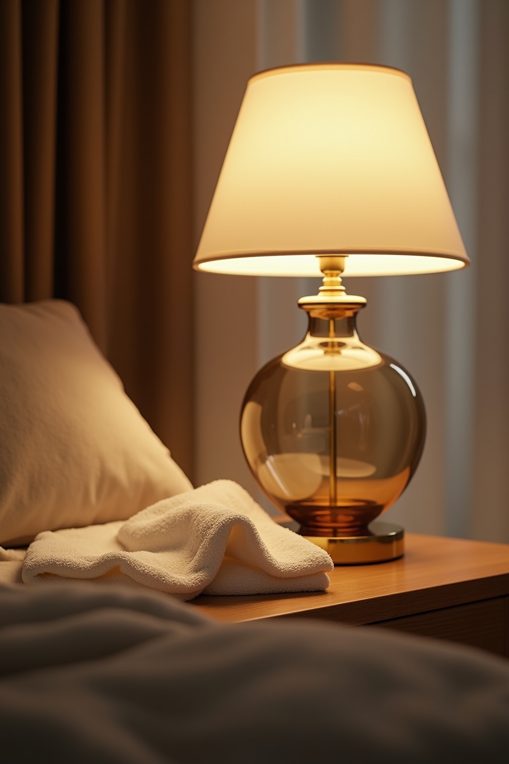 Nachttischlampen aus Rauchglas im Überblick