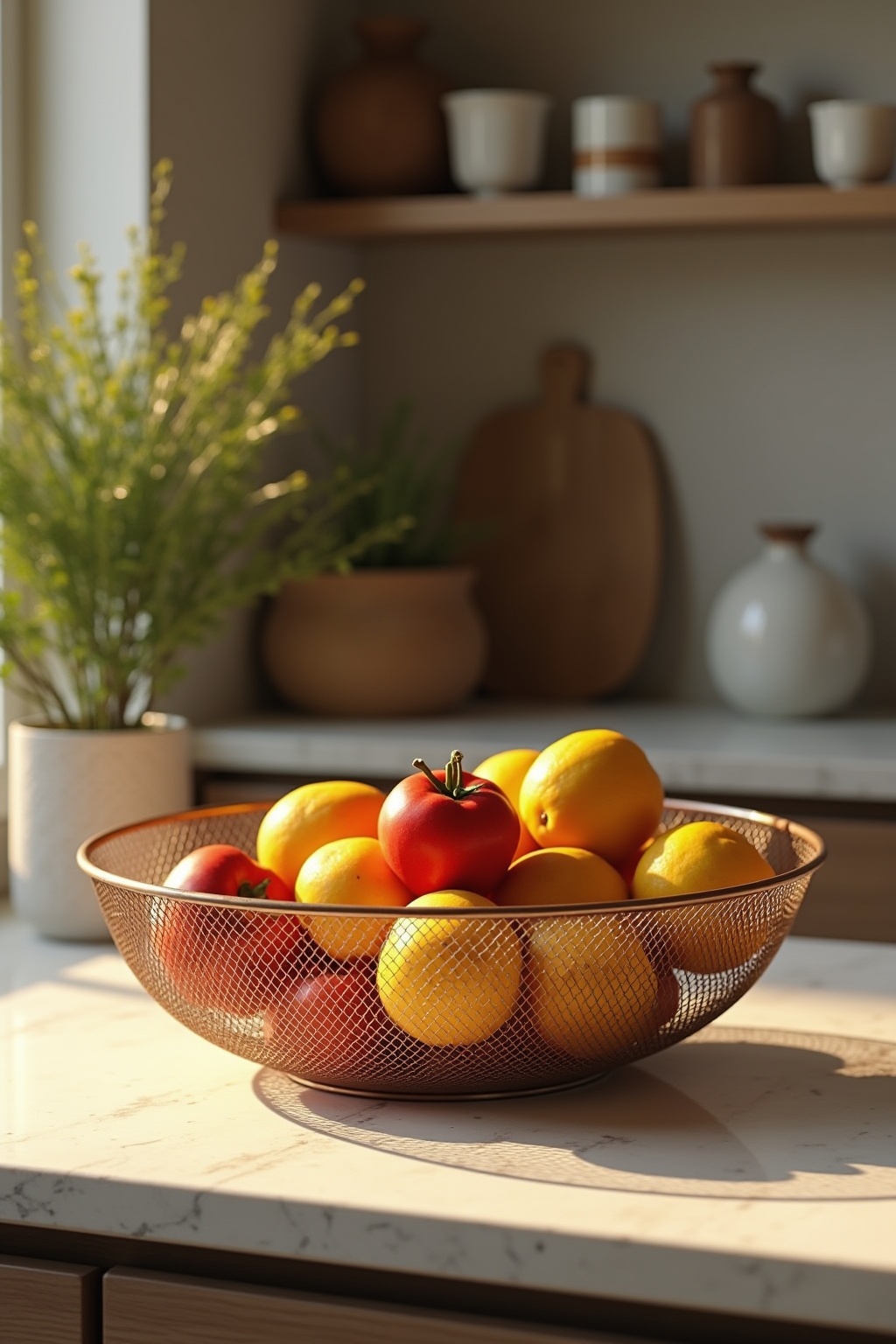 Obstschale aus Drahtgeflecht Ideen