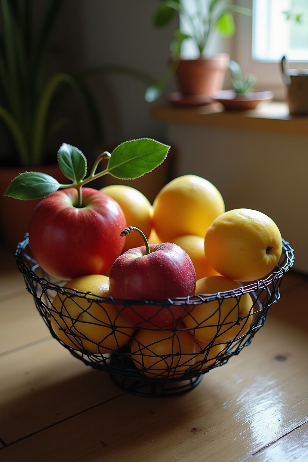 Obstschale aus Drahtgeflecht Ideen