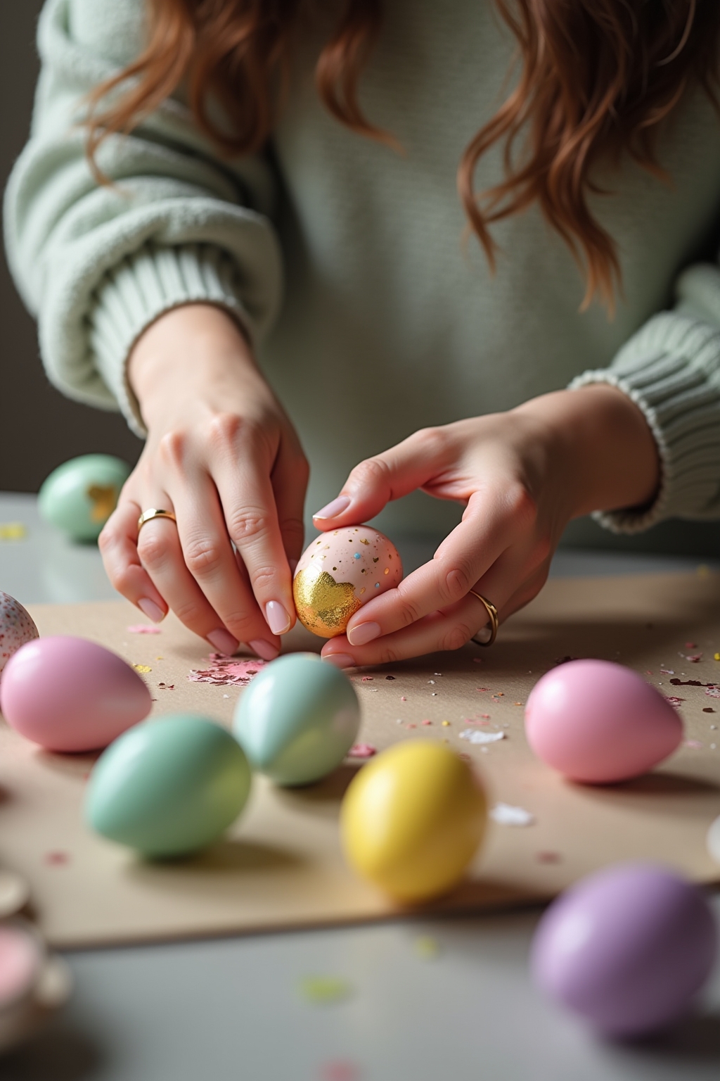 8 Osterstrauch mit bemalten Eiern Ideen