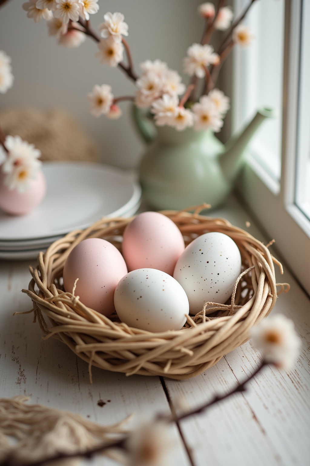 8 Osterstrauch mit bemalten Eiern Ideen