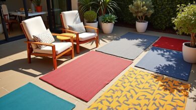 Outdoor-Teppich aus Kunststoff-Titel