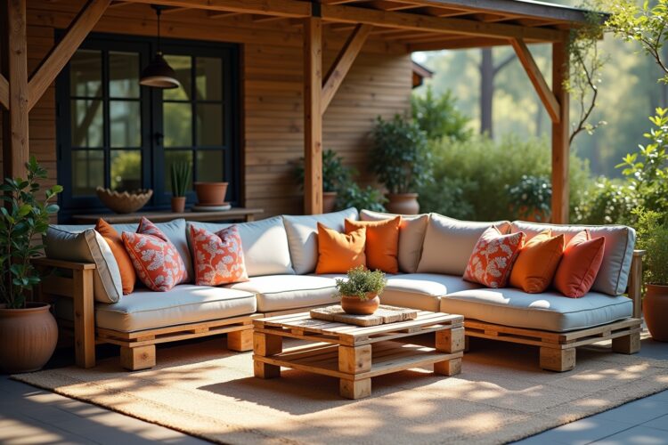 8 Palettensofa mit Sitzkissen Ideen