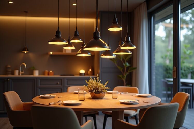 Pendelleuchten über dem Esstisch Ideen