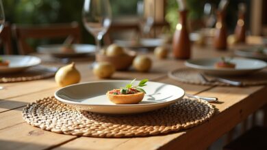 Platzsets aus geflochtener Wasserhyazinthe-Titel