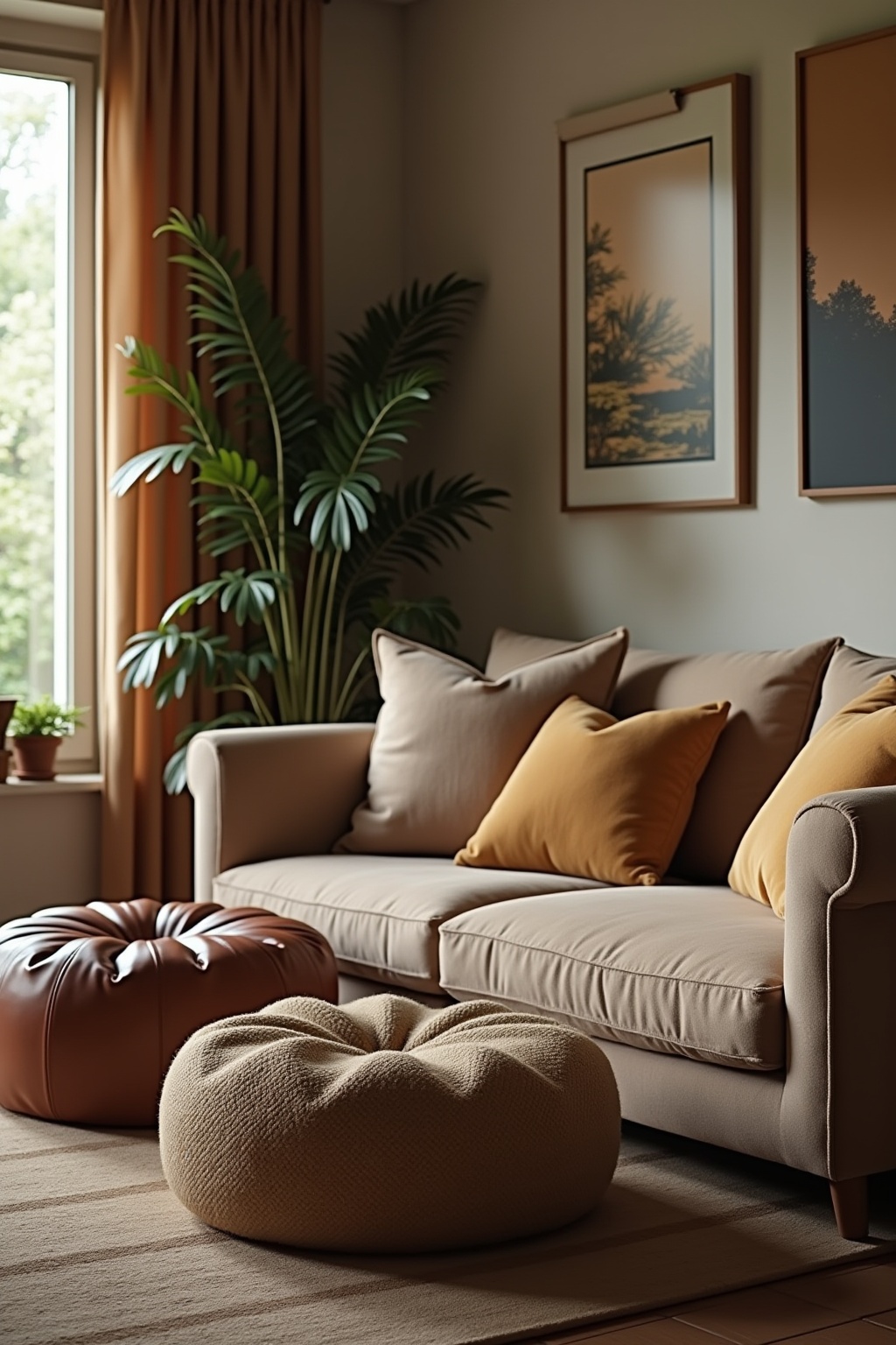 8 Poufs aus Leder oder Jute für dein Zuhause