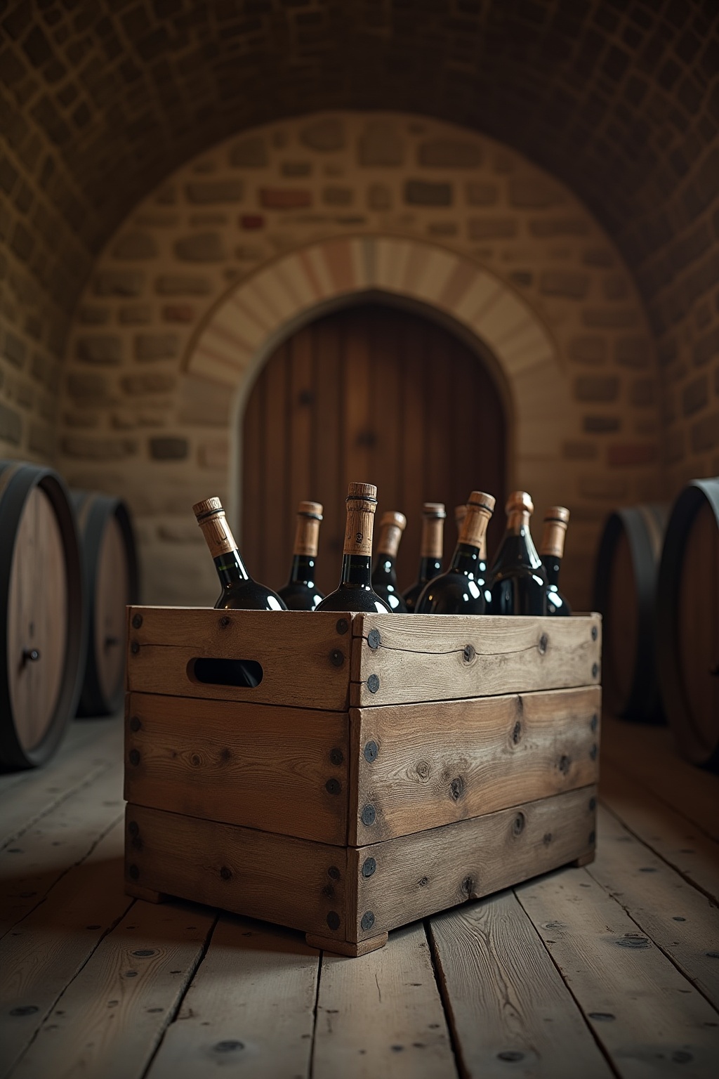 Rustikale Holzkisten für Weinflaschen Ideen