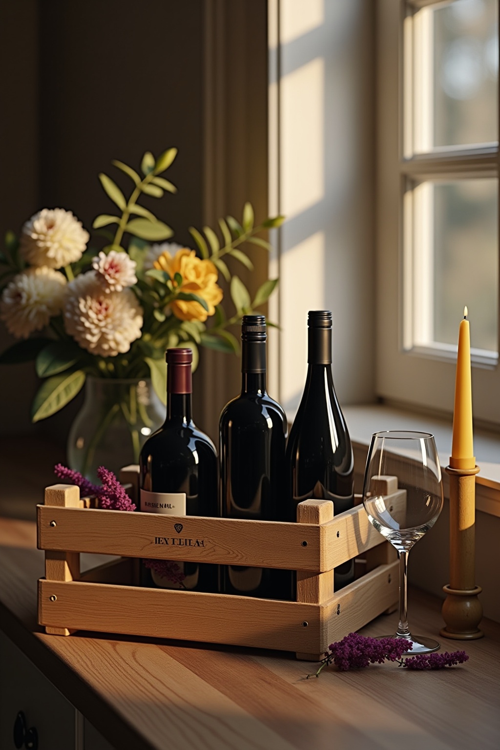 Rustikale Holzkisten für Weinflaschen Ideen