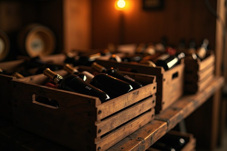 Rustikale Holzkisten für Weinflaschen Ideen