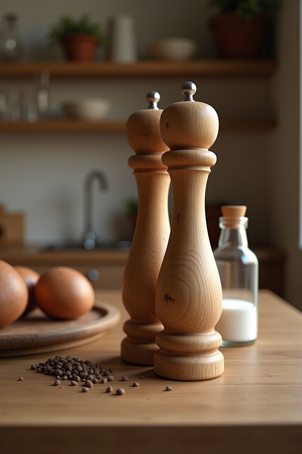 Salz- und Pfeffermühlen aus Akazienholz