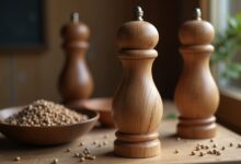 Salz- und Pfeffermühlen aus Akazienholz-Titel