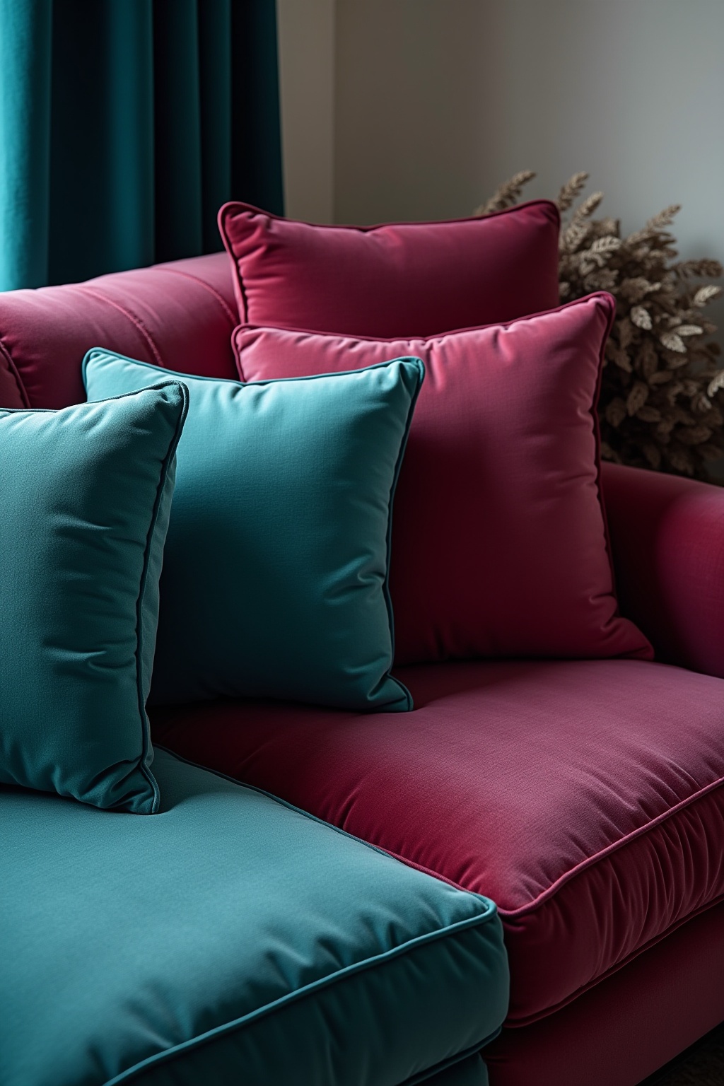 8 Samtkissen in Juwelentönen für dein Zuhause