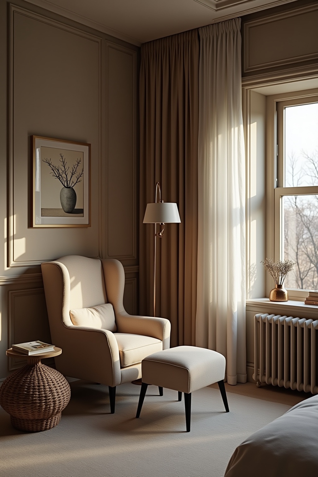 Schlafzimmerecke mit Ohrensessel Ideen