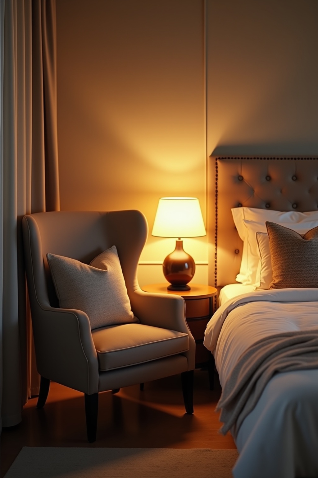 Schlafzimmerecke mit Ohrensessel Ideen