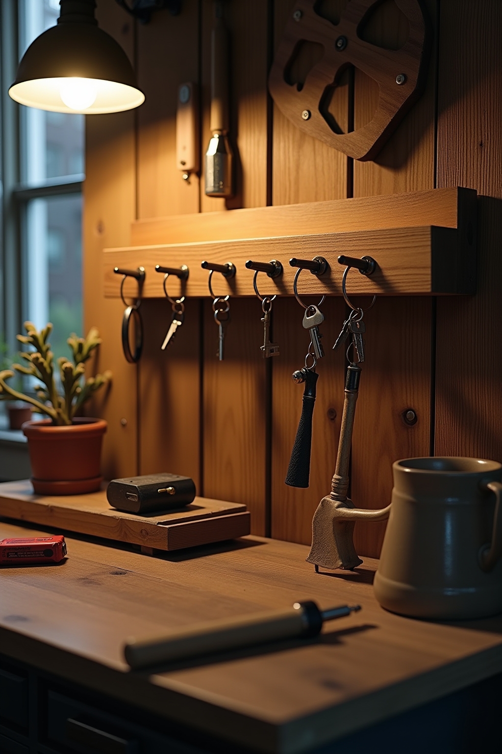 8 Schlüsselbrett mit kleiner Ablage Ideen