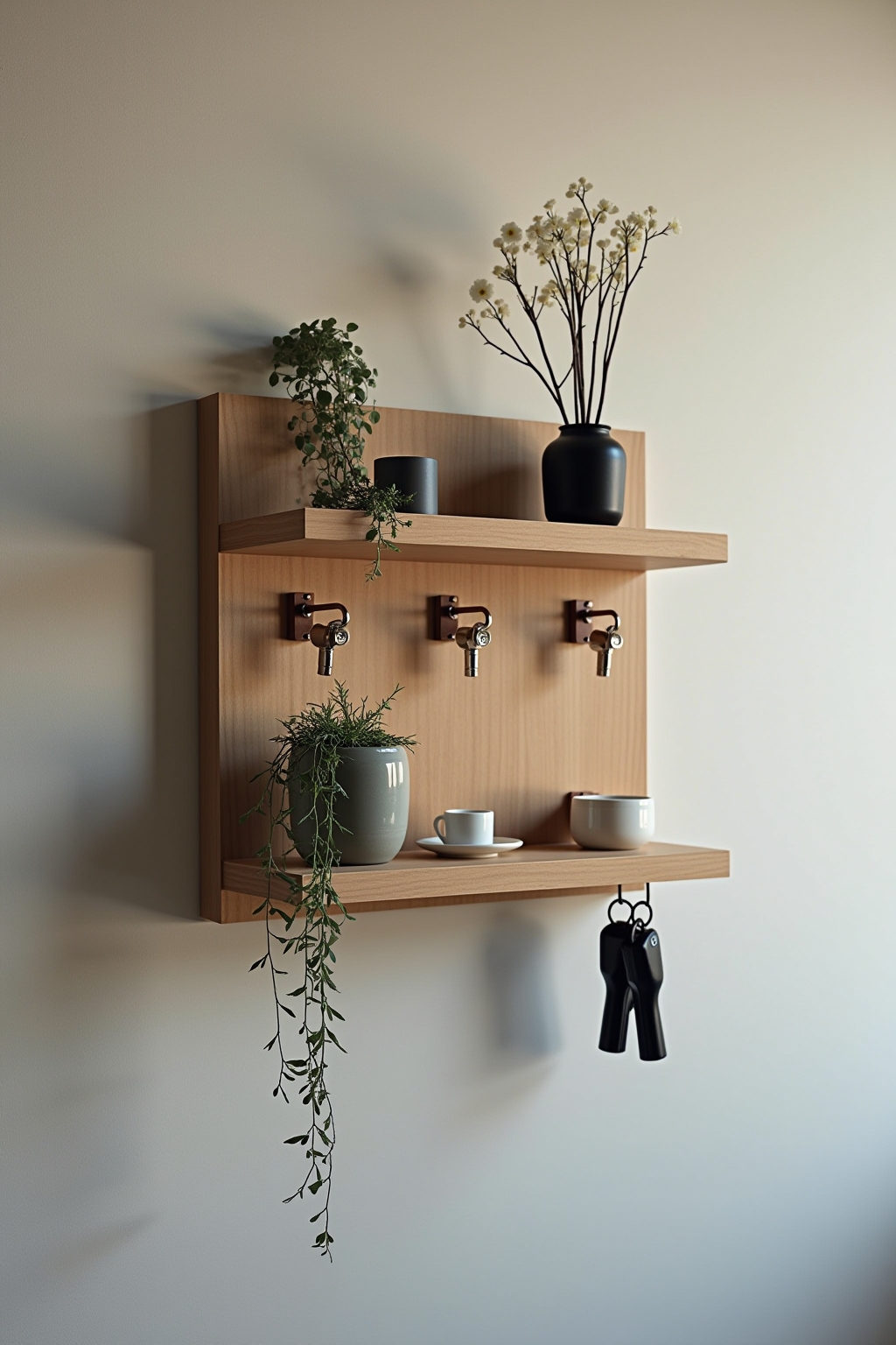 8 Schlüsselbrett mit kleiner Ablage Ideen