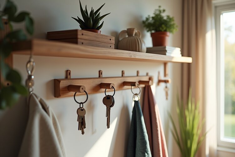 8 Schlüsselbrett mit kleiner Ablage Ideen
