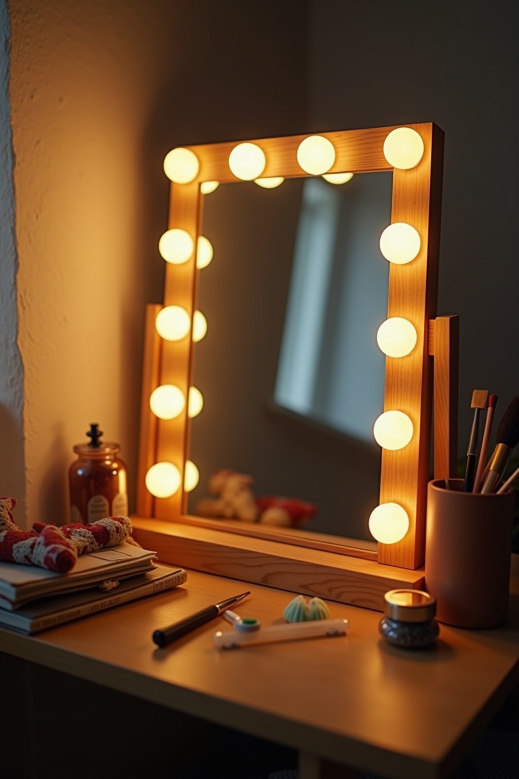 Schminktisch mit Hollywood-Spiegel Ideen