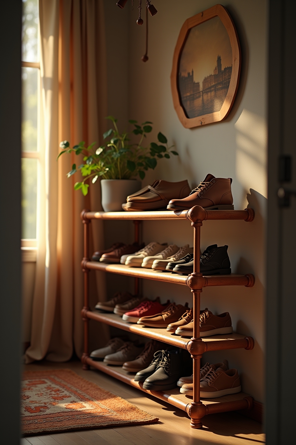 8 Schuhregal aus Kupferrohren Ideen