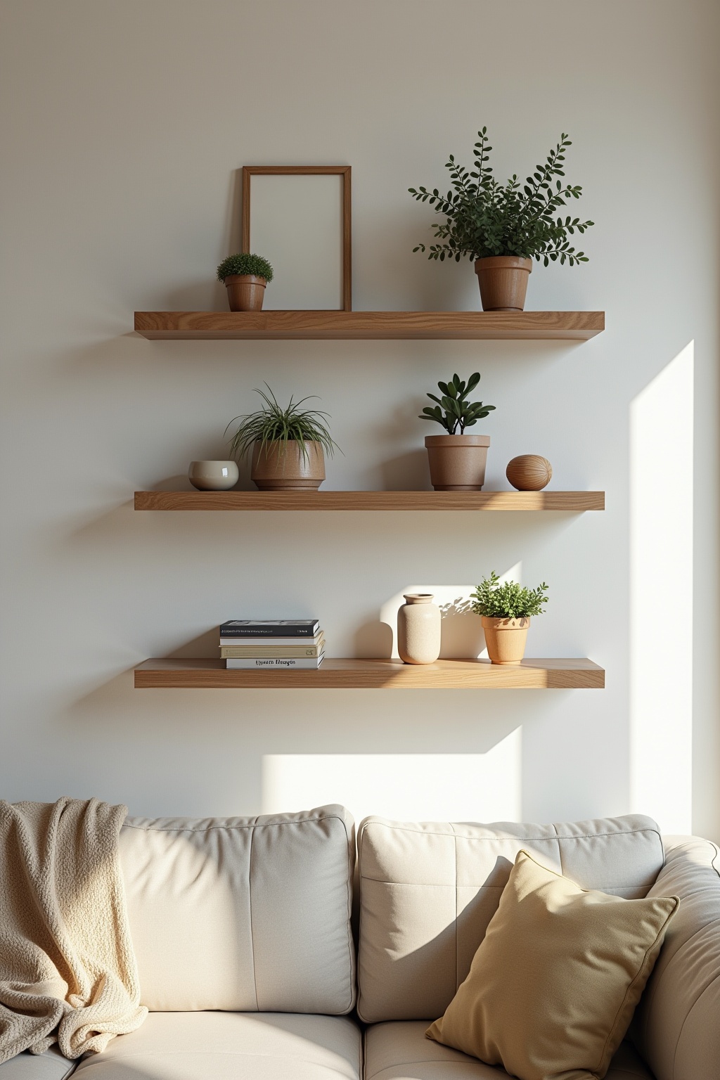 8 Schwebende Holzregale mit Sukkulenten Ideen