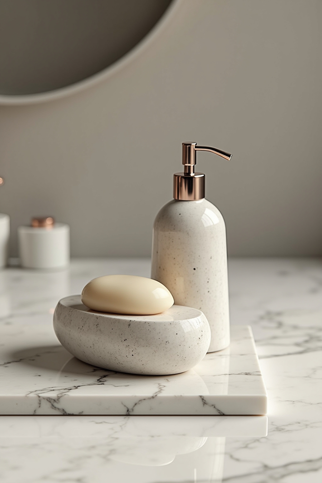 8 Seifenspender-Set aus Stein Ideen für dich