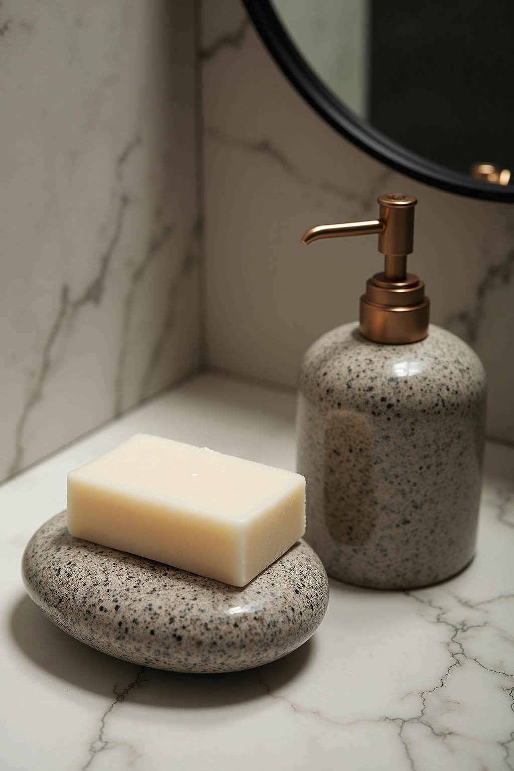 8 Seifenspender-Set aus Stein Ideen für dich
