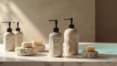 Seifenspender-Set aus Stein-Titel