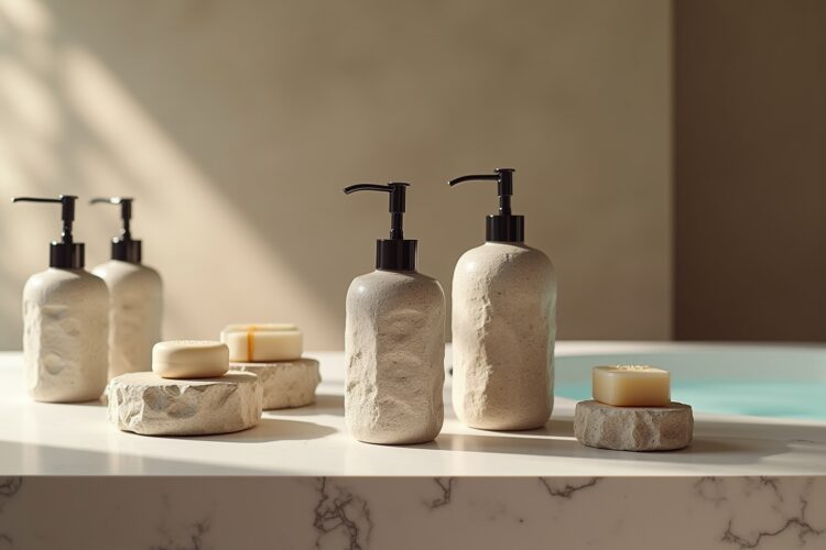 8 Seifenspender-Set aus Stein Ideen für dich