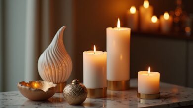 Skulpturale Kerzenständer-Titel