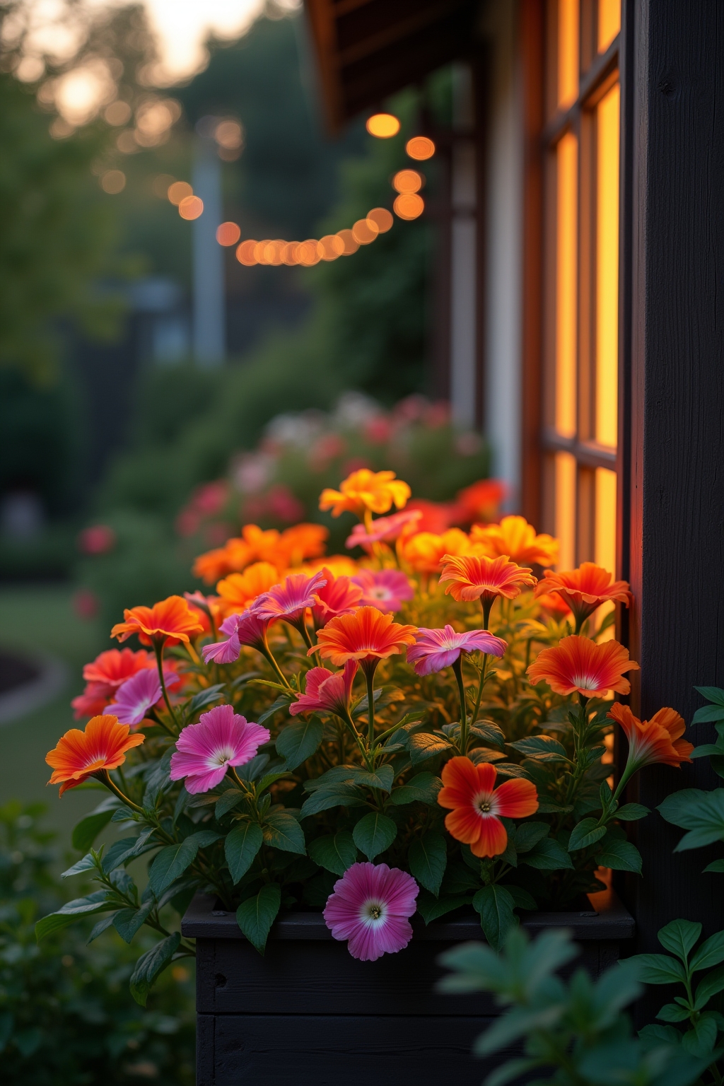 8 Solarleuchten im Blumenkasten Ideen