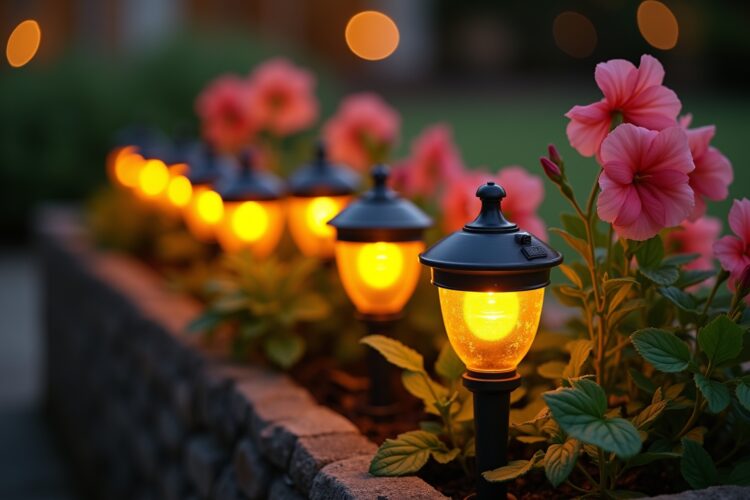 8 Solarleuchten im Blumenkasten Ideen