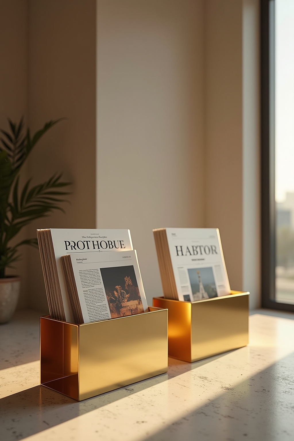 8 Stapelbare Zeitschriftenhalter aus Gold Ideen