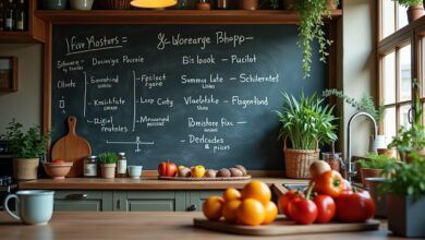 Tafelwand für Einkaufslisten-Titel