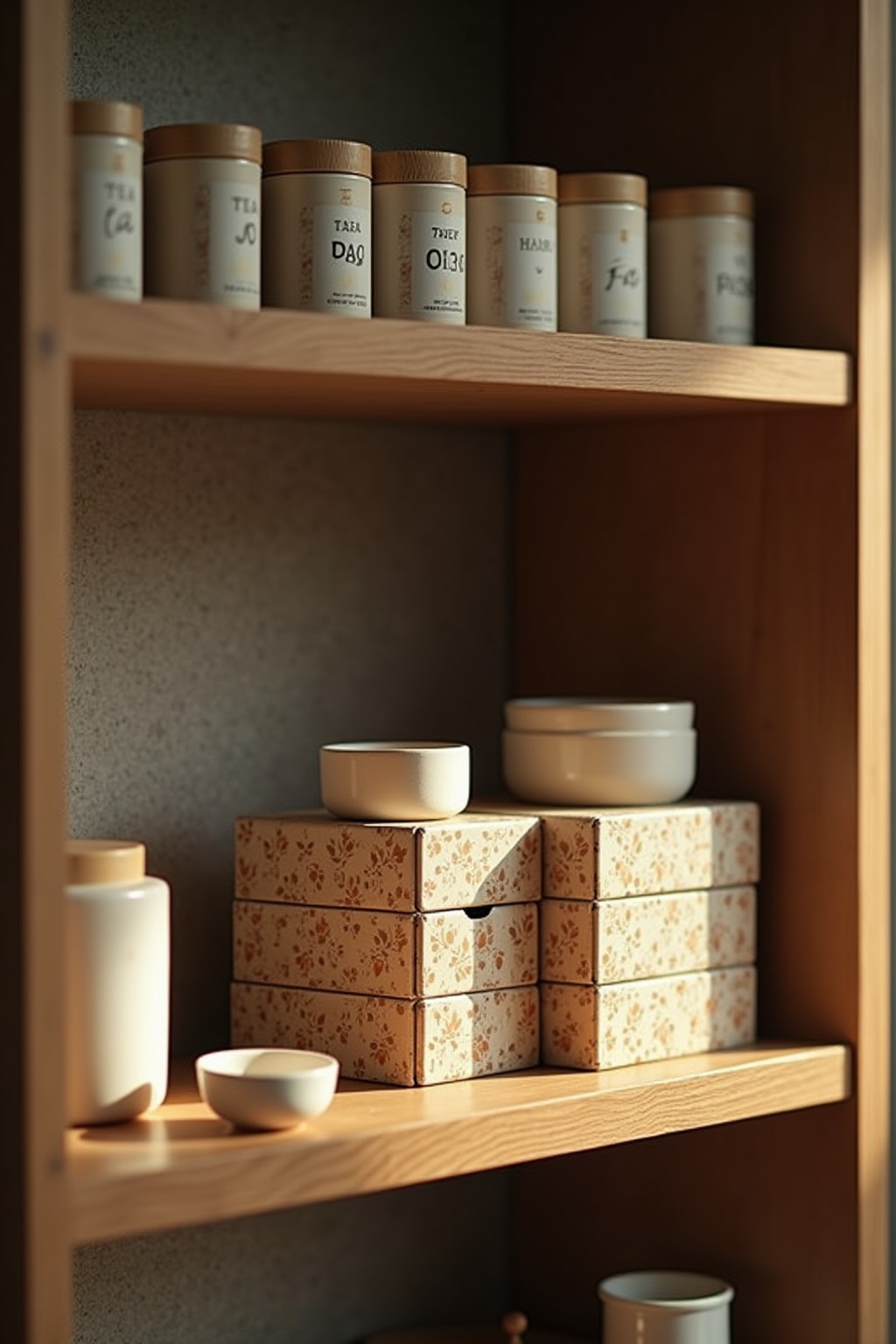 Teestation mit verschiedenen Boxen Ideen