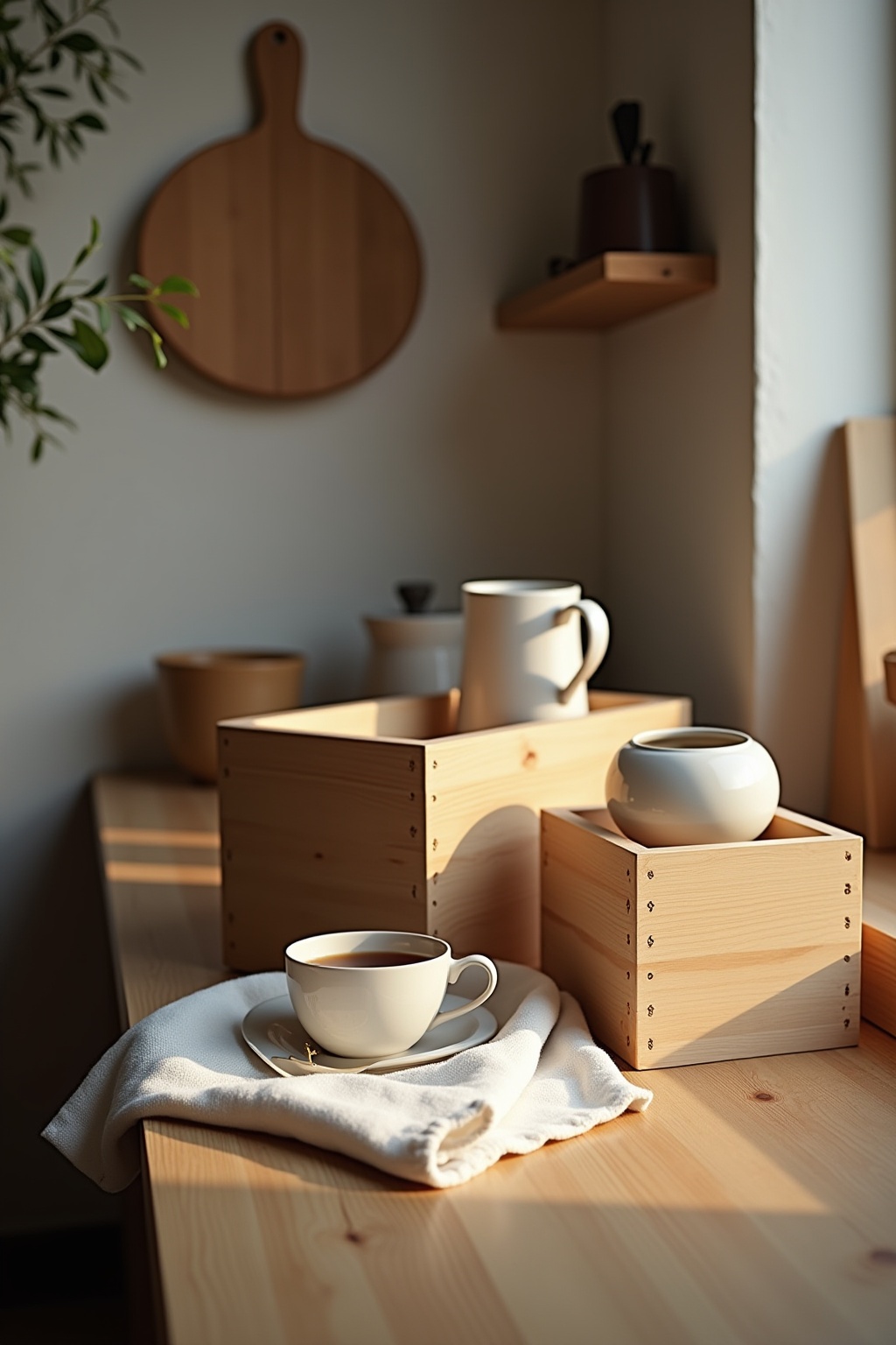 Teestation mit verschiedenen Boxen Ideen Teestation mit verschiedenen Boxen Ideen