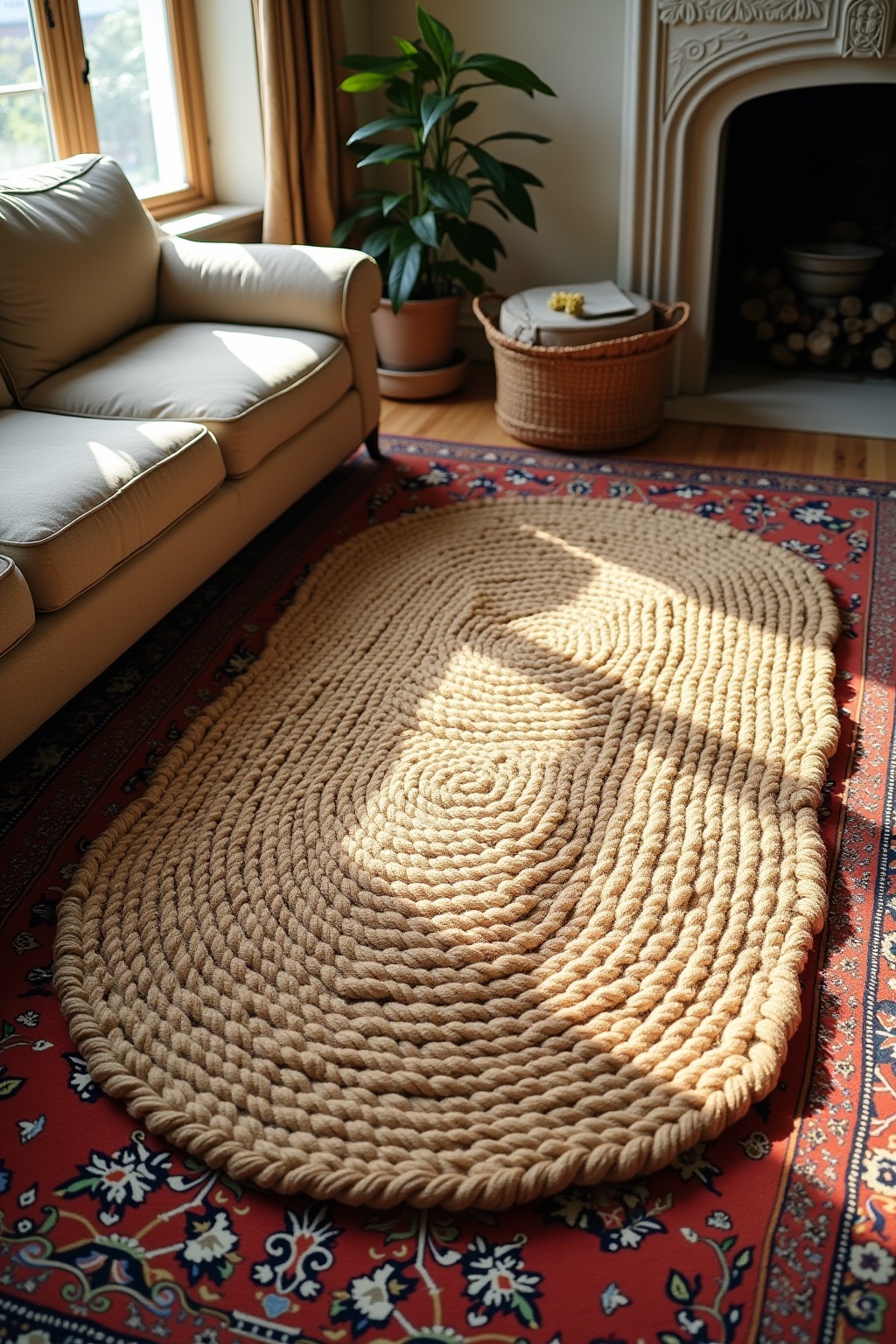 8 Teppich-Layering Ideen mit Jute & Orient
