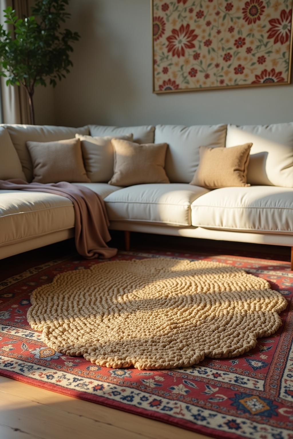 8 Teppich-Layering Ideen mit Jute & Orient