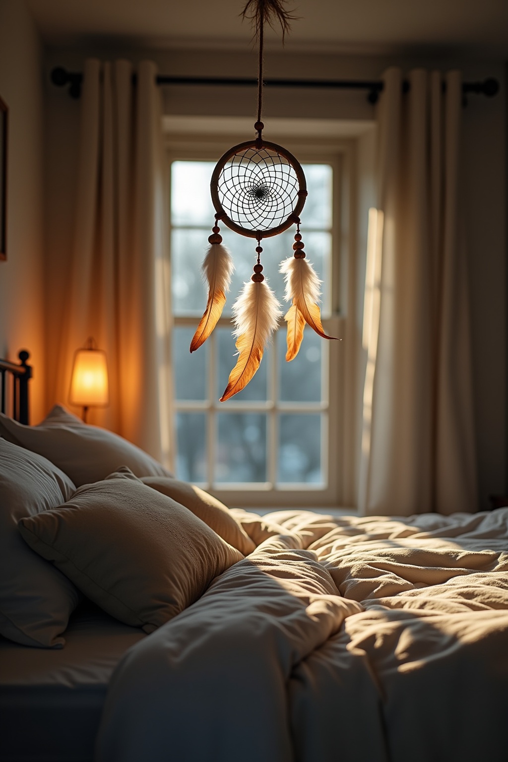 Traumfänger über dem Bett Ideen