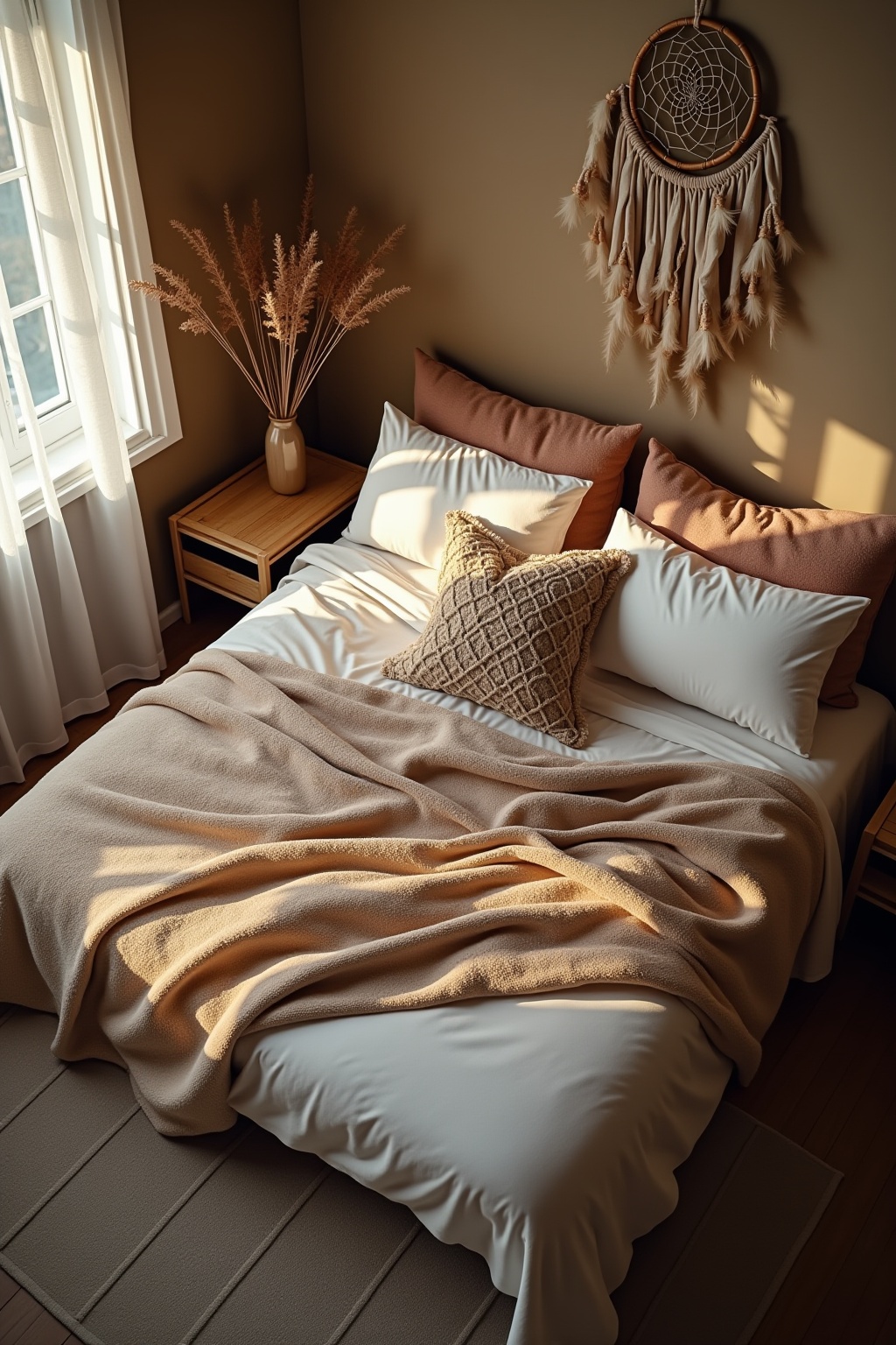 Traumfänger über dem Bett Ideen